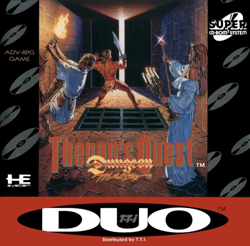 Dungeon Master: Theron's Quest box art for TurboGrafx CD